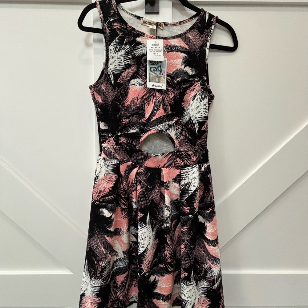 Palm Print Dress